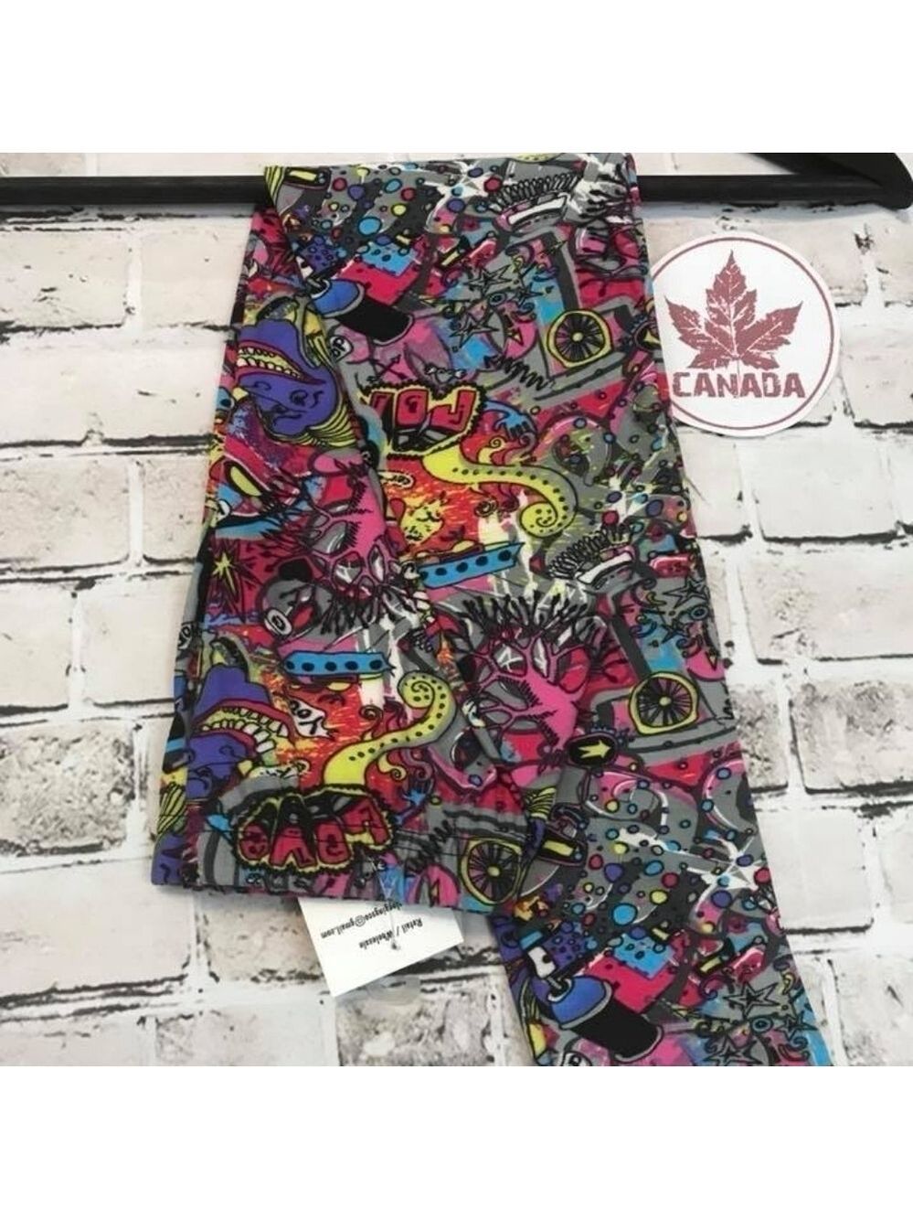 LEGGINGS DEPOT KID'S Cartoon Multi Print Full length Leggings Size Medium NWT